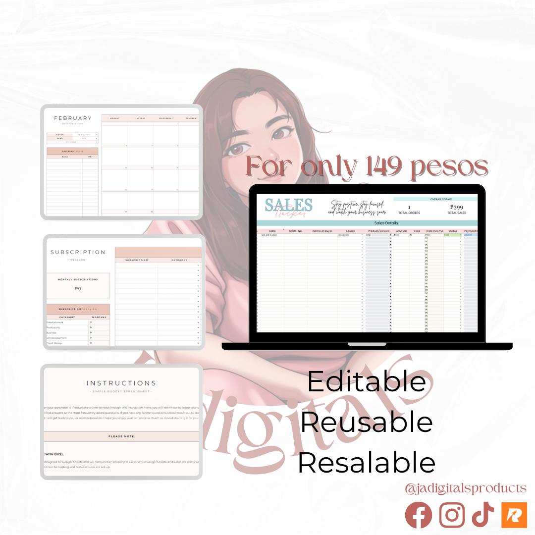 Monthly Budget Tracker Bundle