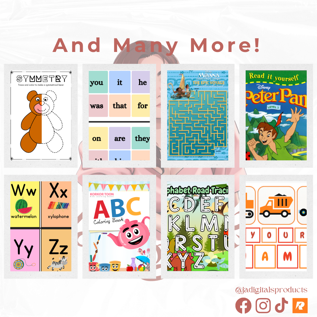 KIDS' LEARNING & ACTIVITIES BUNDLE (RESELLABLE)