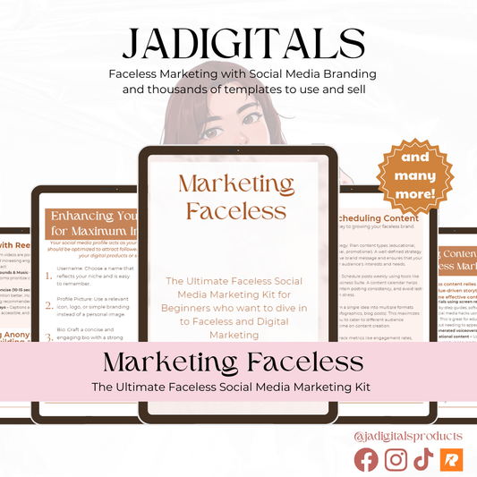 Marketing Faceless: The Ultimate Faceless Social Media Marketing Kit